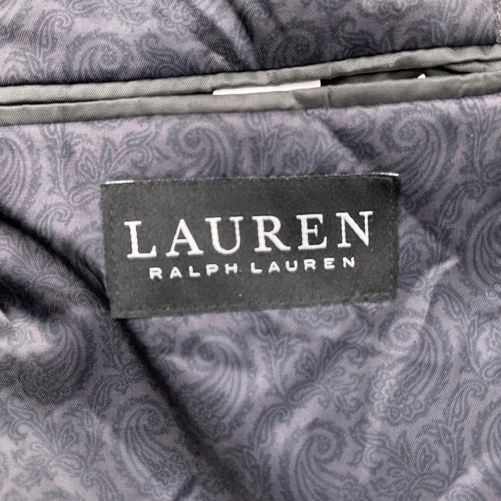 Lauren Ralph Lauren Blazer Mens 43R Charcoal Gray‎ Wool Silk Cashmere Jacket